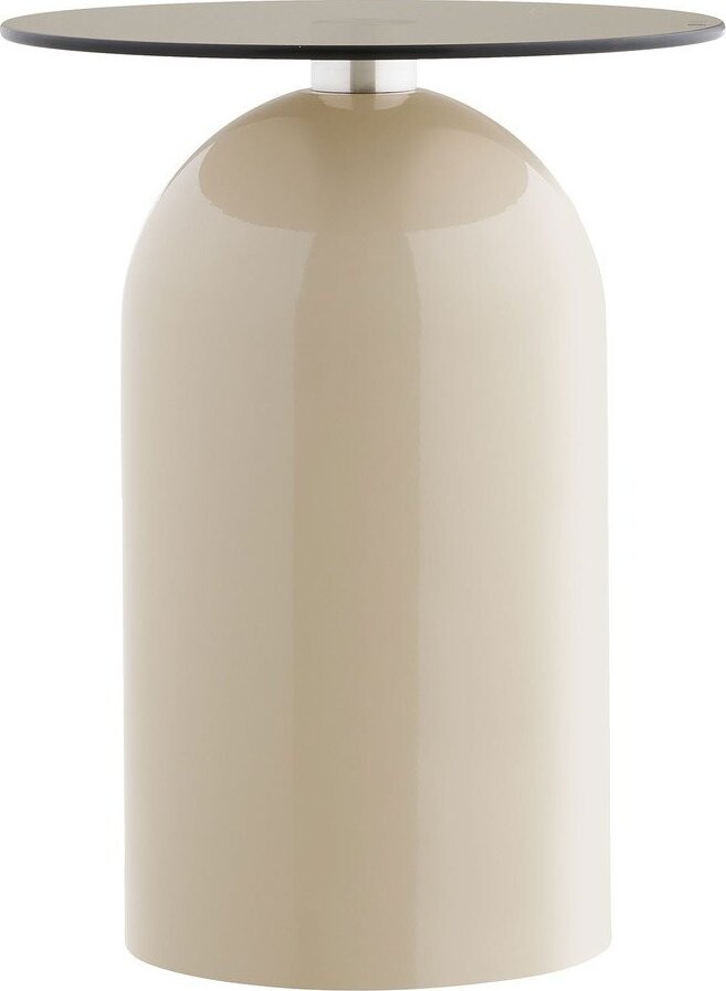 Kulatý odkládací stolek se skleněnou deskou ø 40 cm Ravello – House Nordic