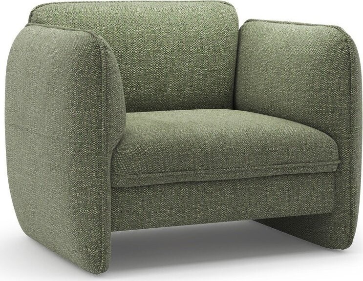 Zelené žinylkové křeslo Georgia – Micadoni