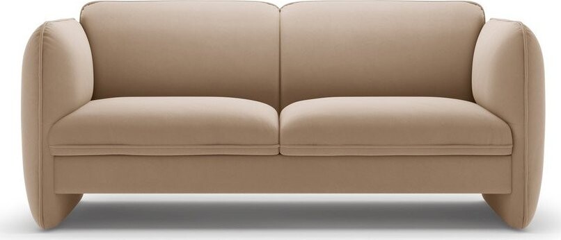 Hnědá sametová pohovka 168 cm Georgia – Micadoni