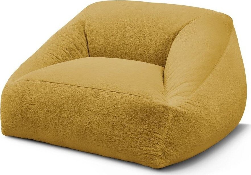 Žlutý sedací vak z umělé kožešiny Lilibet – Bobochic Paris