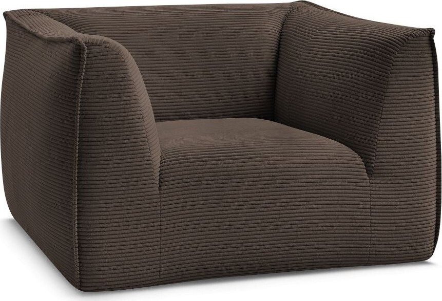 Hnědé manšestrové křeslo Giorgia – Bobochic Paris