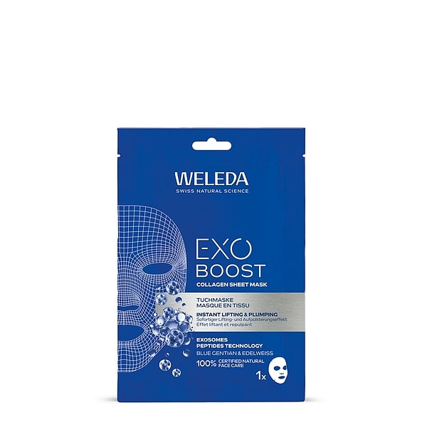 Exo Boost Kolagenová maska Modrý hořec a protěž alpská - Weleda