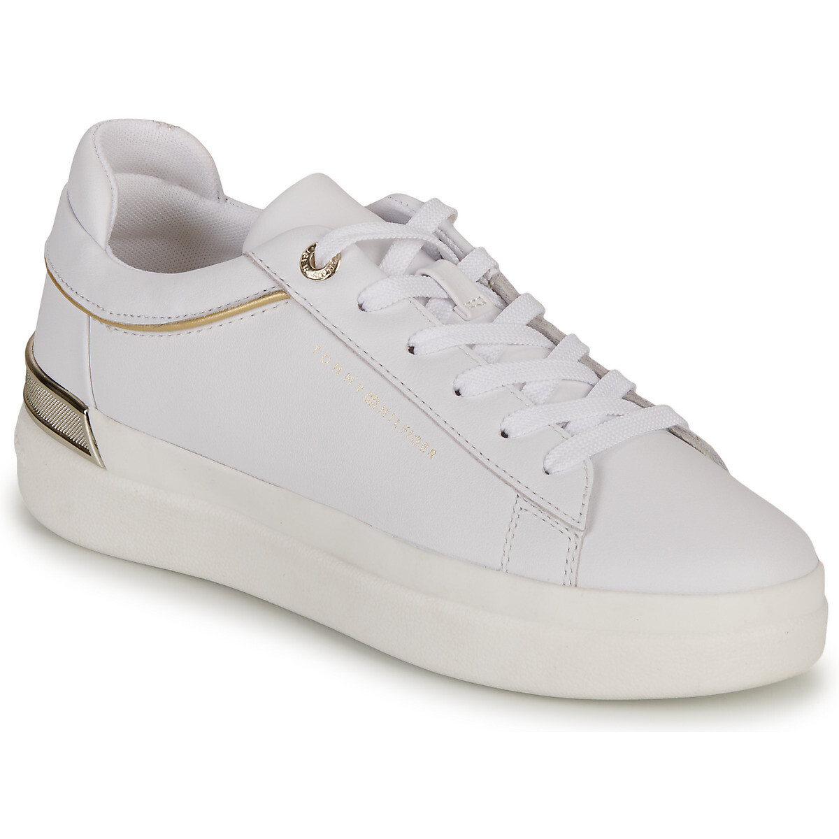 Tommy Hilfiger  LUX METALLIC CUPSOLE SNEAKER  Bílá