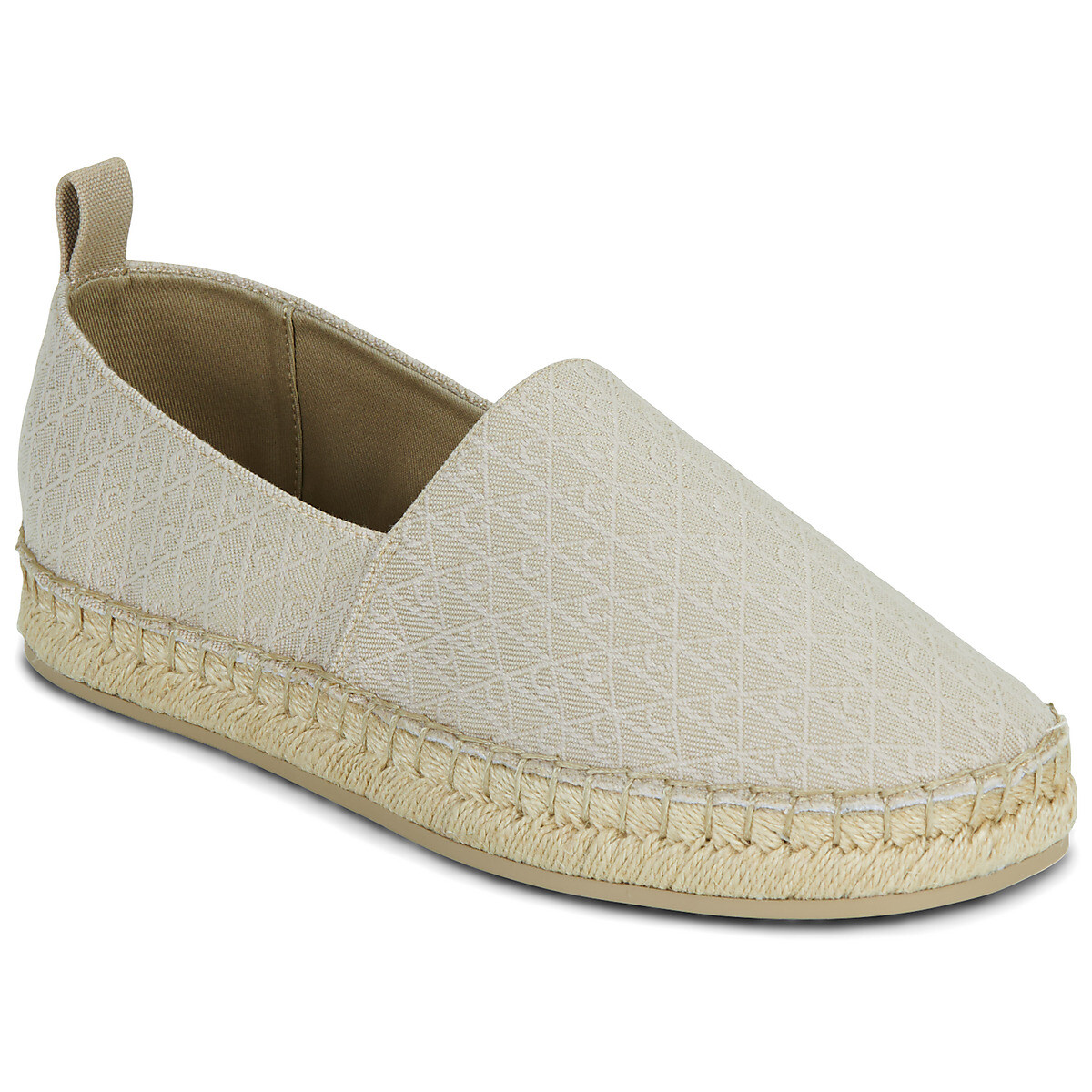Calvin Klein Jeans  OBLIQUE ESPADRILLE AOP  Béžová