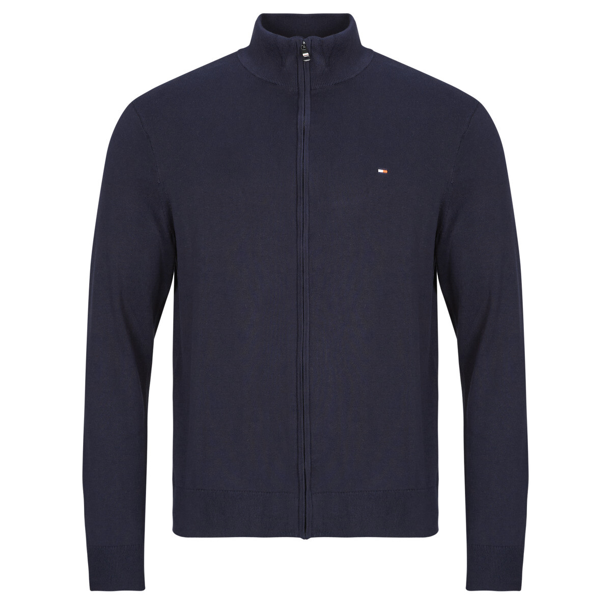 Tommy Hilfiger  ESSENTIAL COTTON ZIP THRU  Tmavě modrá