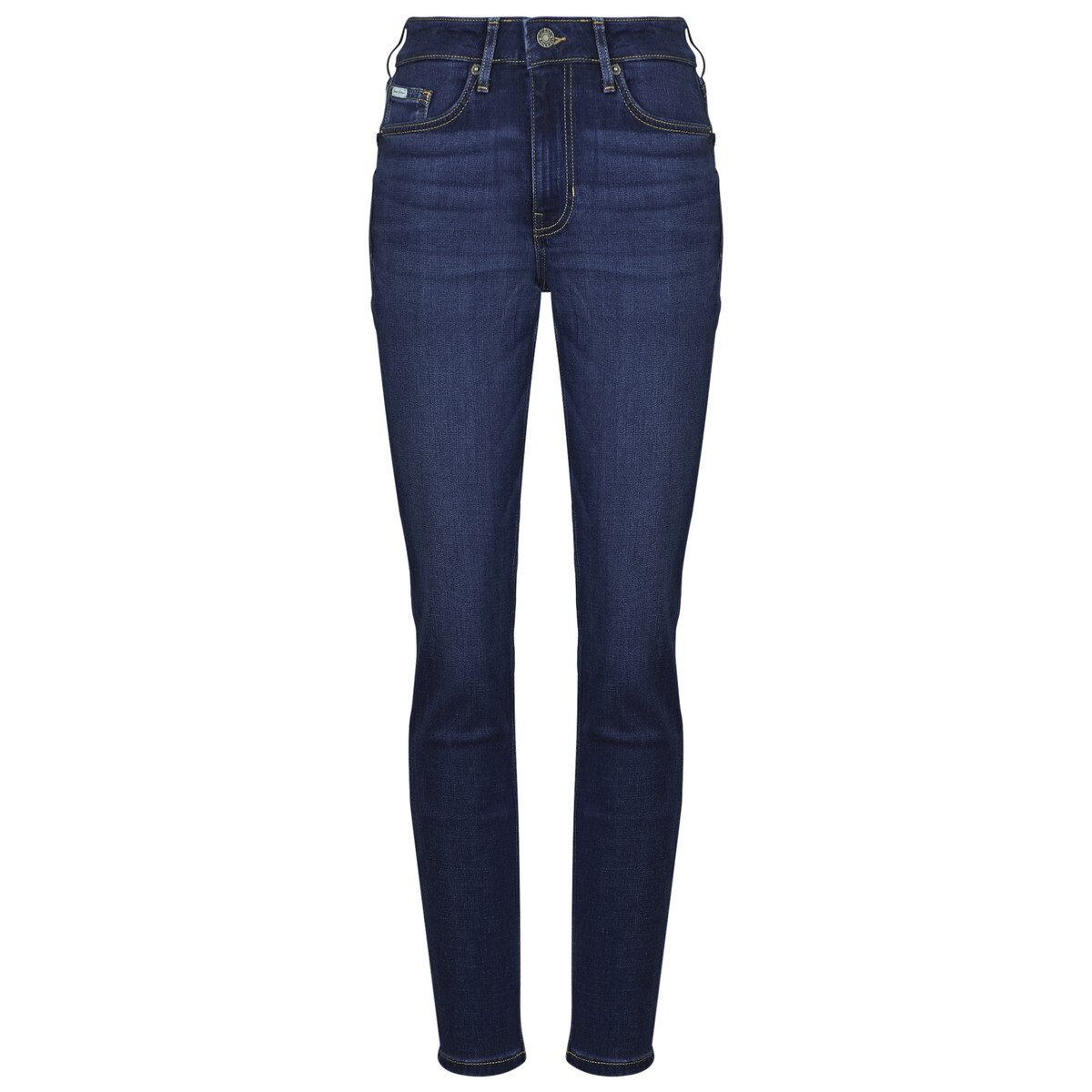 Guess  GJ G05 HIGH RISE SKINNY  Modrá