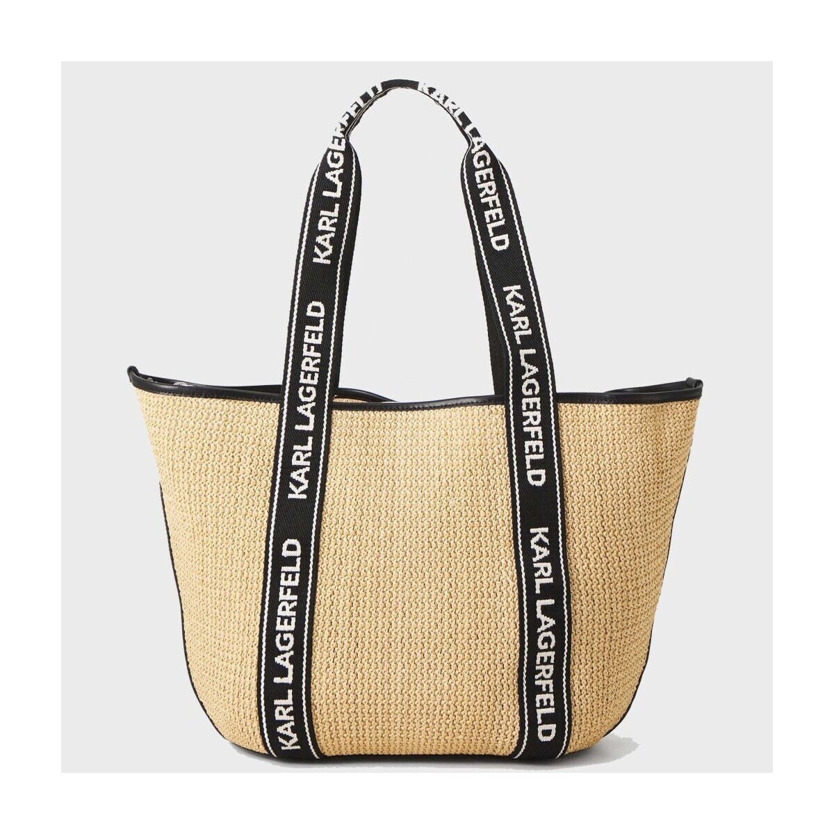 Karl Lagerfeld  K/ESSENTIAL RAFFIA BAG  Béžová
