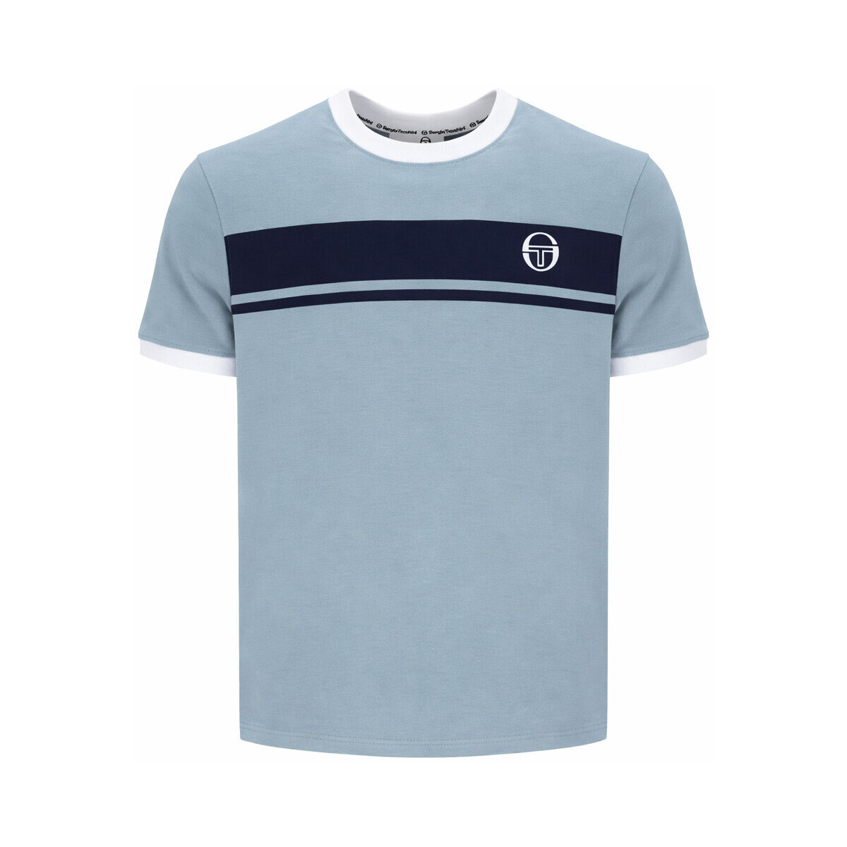 Sergio Tacchini  Master T-Shirt Lead/Maritime Blue/White  Šedá