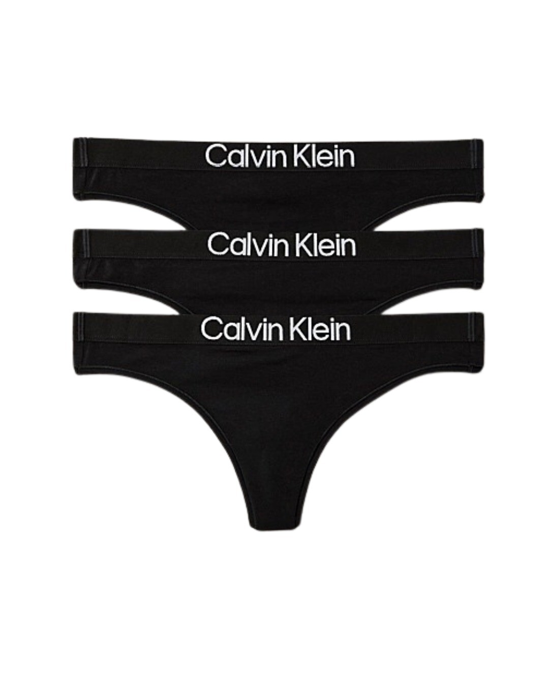 Calvin Klein Dámská tanga Calvin Klein THONG 3PK L LV00QD5397UB1