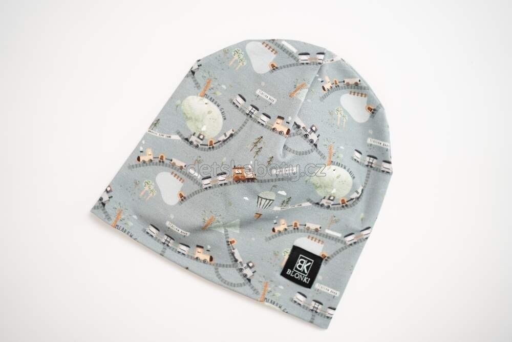 Tenká čepice Blonki č.203 Vlak Velikost: 45-47