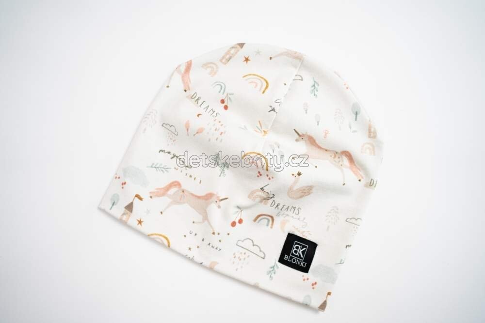 Tenká čepice Blonki č.241 Jednorožec Velikost: 45-47
