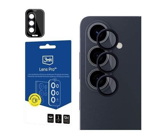Ochrana kamery 3mk Lens Protection PRO pro Samsung Galaxy S25 FE, black