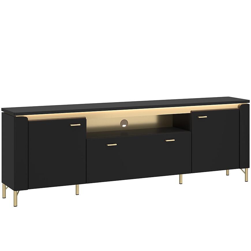 Tv stolek Norica LAZF03 U114 2D1S černá