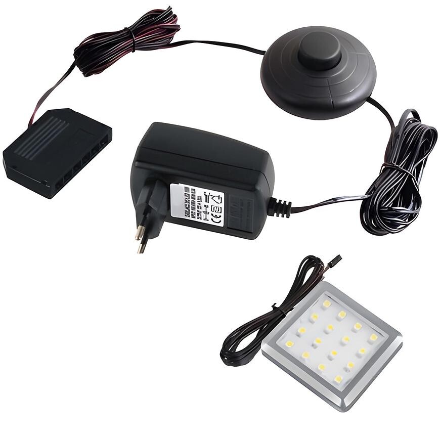 LED osvětlení Square 1bodové studená bílá