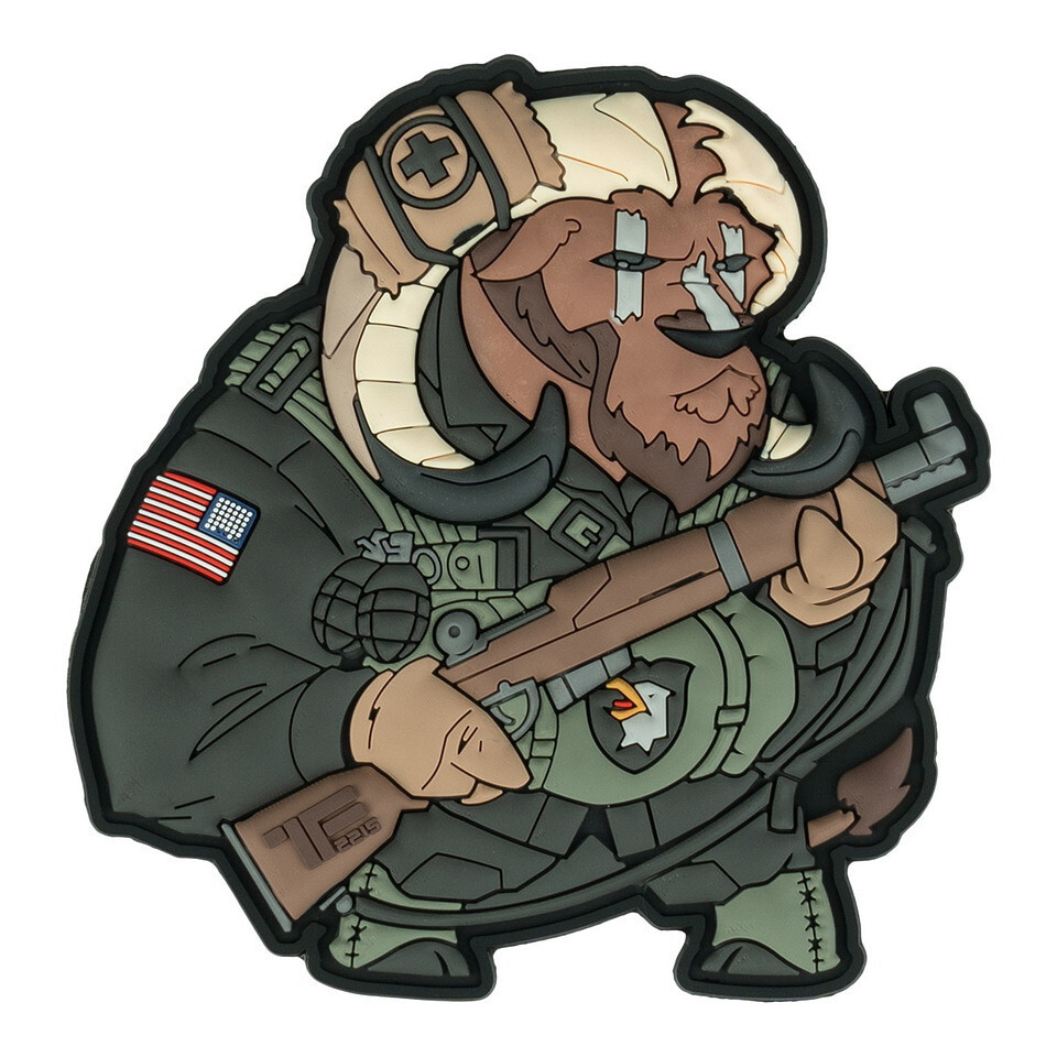 Gumová nášivka Task Force 2215 Contractor Ox Nr. 7 - barevná