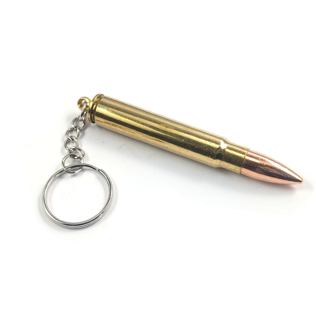 Přívěsek na klíče z náboje 9,3x62 - zlatý