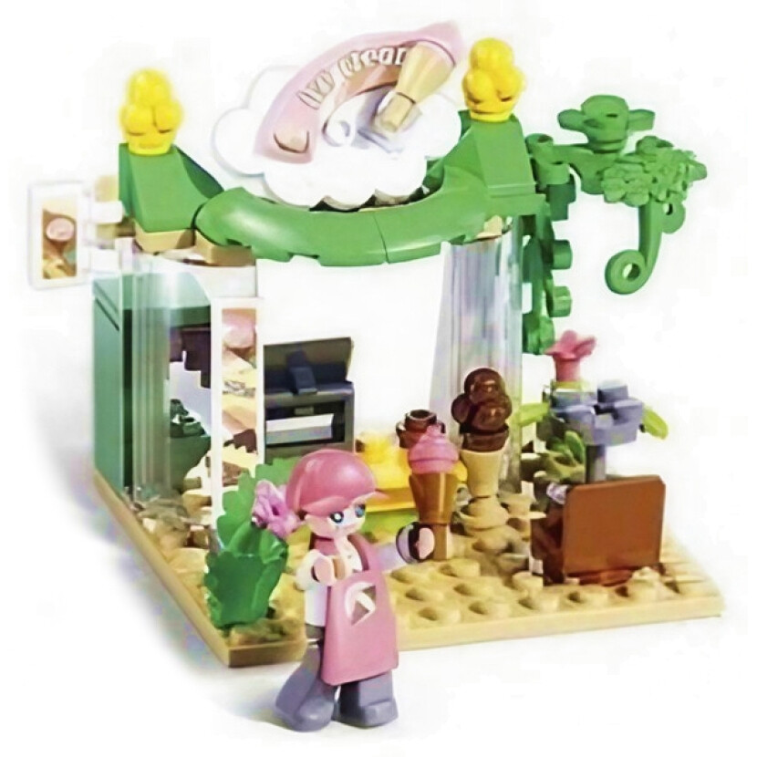 Stavebnice Sluban Metropolis Botanická zahrada Zmrzlinový vůz M38-B1373C