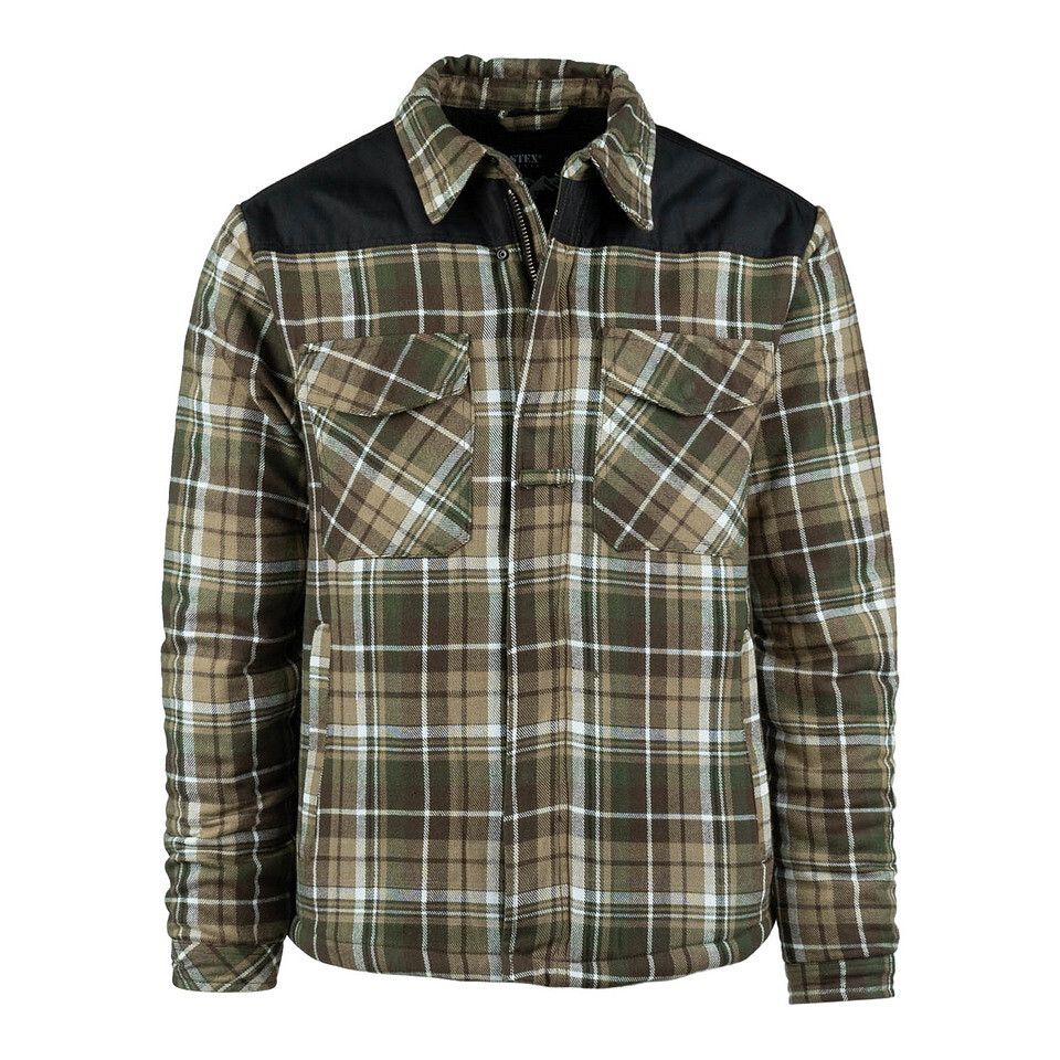 Bunda Fostex Contractor Sherpa - hnědá-olivová, XL