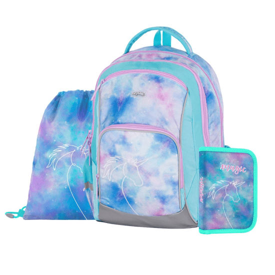 Oxybag Školní set 3dílný OXY GO - Unicorn - 0-47226