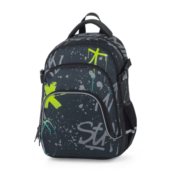 Oxybag Studentský batoh OXY SCOOLER - Grafitti Blue - 8-46226