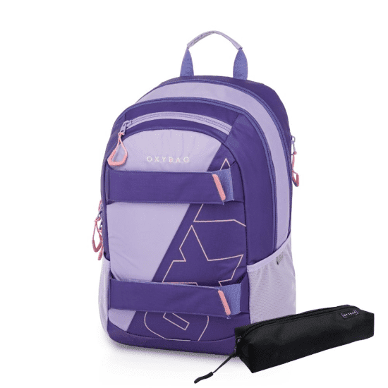 Oxybag Studentský batoh + etue OXY Sport - Half Violet - 6-73326E