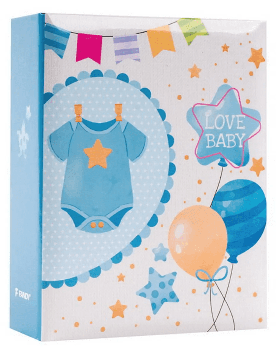 Fandy Fotoalbum 9 x 13 cm - 100 fotek - Babymo 1 - modré - MM-35100B