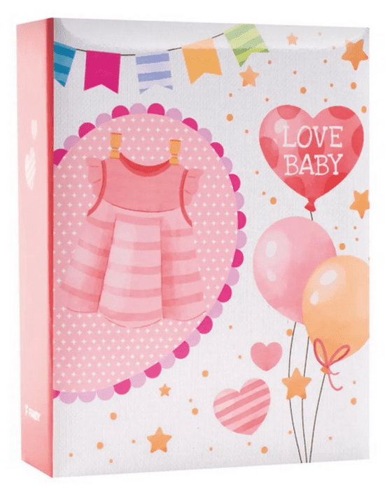 Fandy Fotoalbum 9 x 13 cm - 100 fotek - Babymo 2 - růžové - MM-35100B