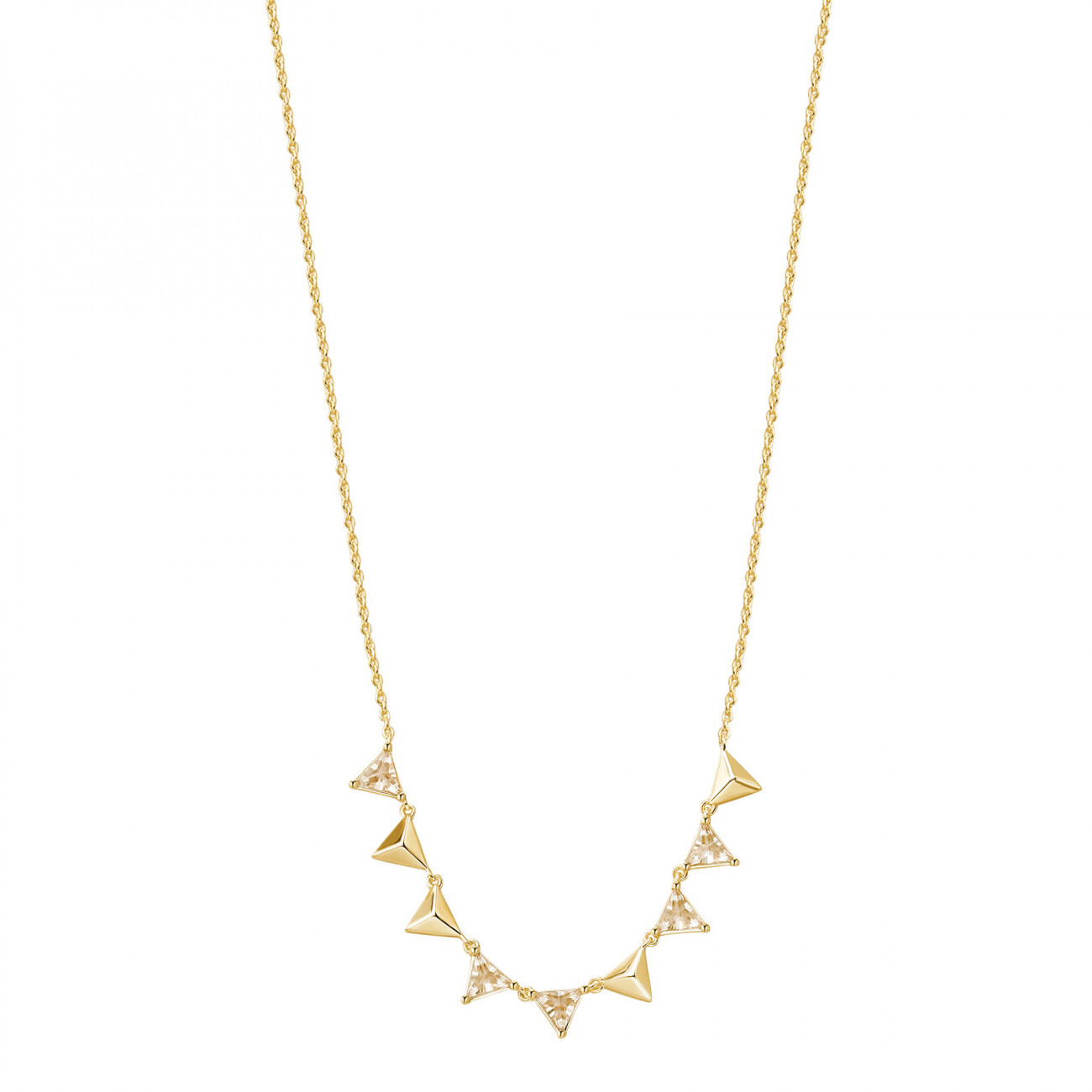 Rosato Půvabný pozlacený náhrdelník se zirkony Vittoria RZVT02