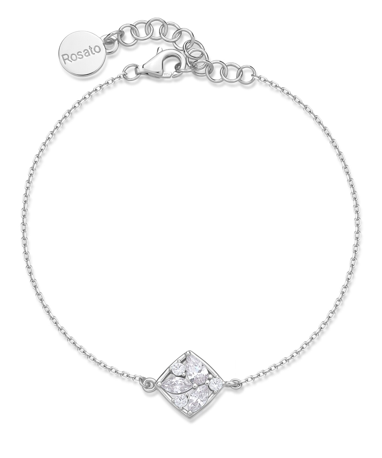 Rosato Půvabný stříbrný náramek s kubickými zirkony Gemma RZGE19