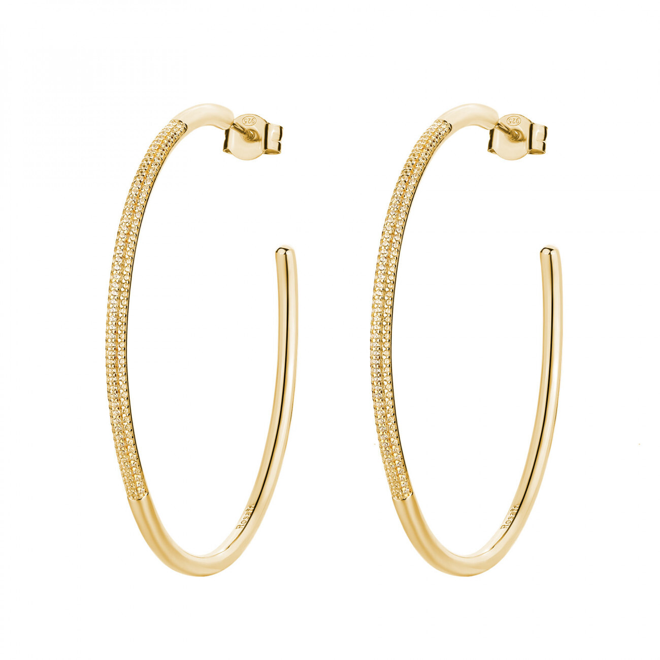 Rosato Kruhové okouzlující náušnice se zirkony Bianca RZBI78