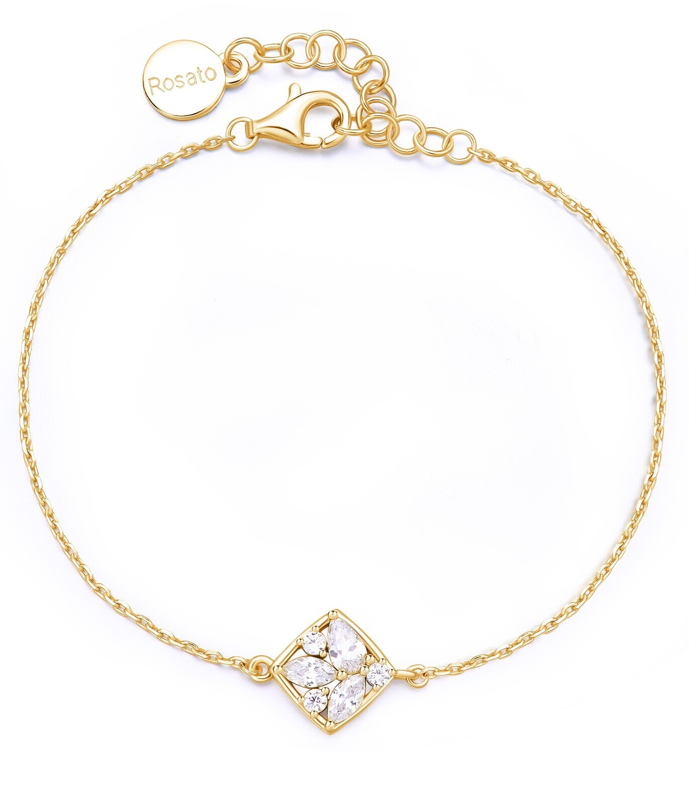 Rosato Pozlacený dámský náramek s kubickými zirkony Gemma RZGE20