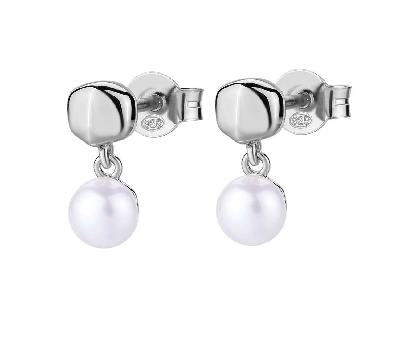 Rosato Stříbrné náušnice s pravou perlou Azzurra RZAZ027