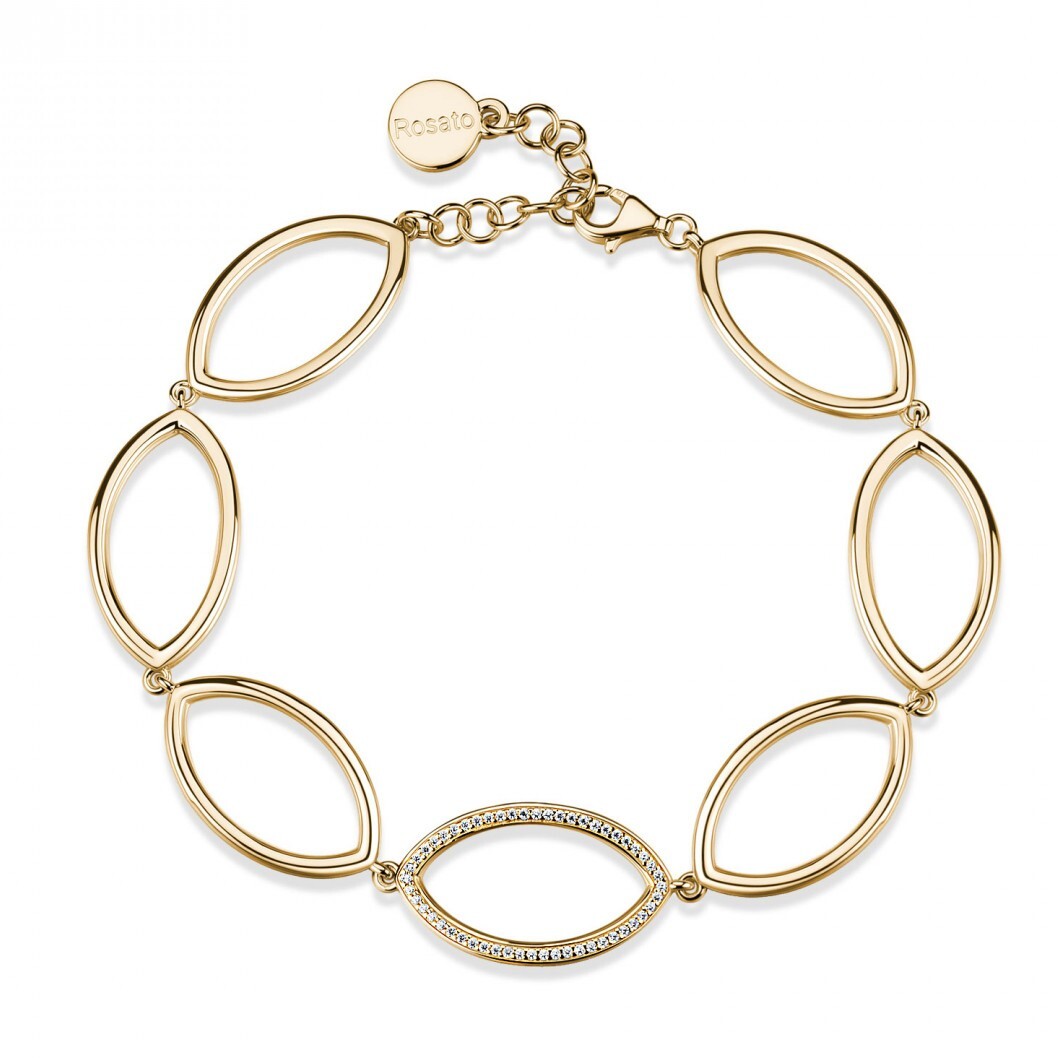 Rosato Zlacený náramek s kubickými zirkony Sofia RZSO12