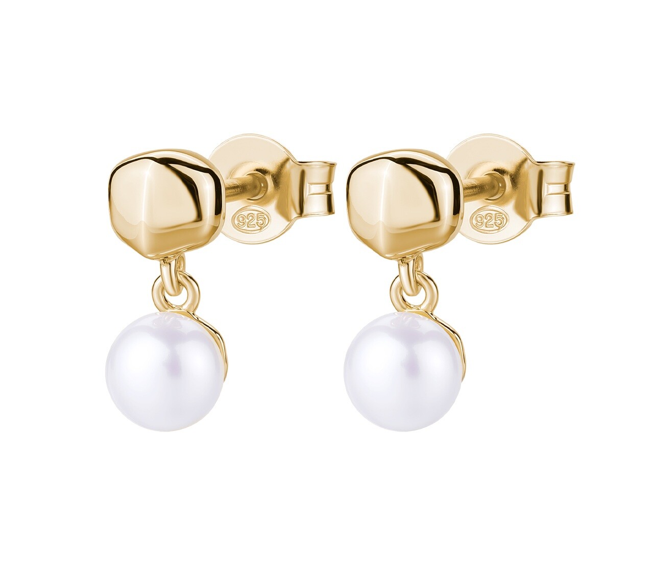 Rosato Pozlacené náušnice s pravou perlou Azzurra RZAZ028