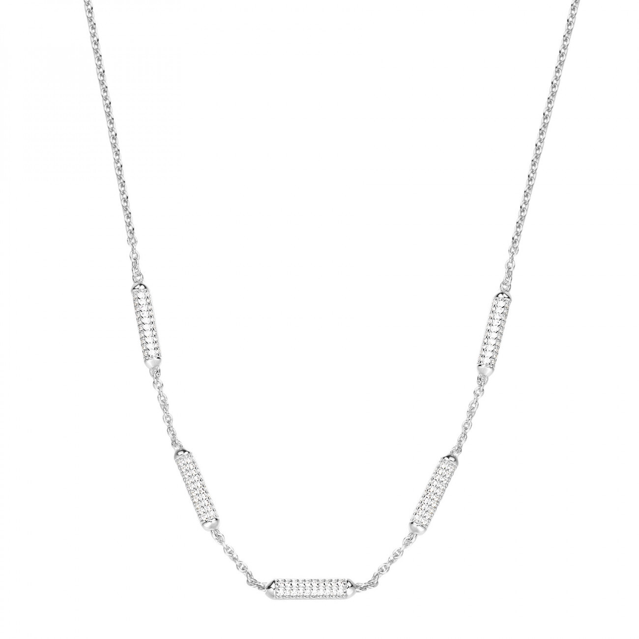 Rosato Nězný stříbrný náhrdelník se zirkony Bianca RZBI58