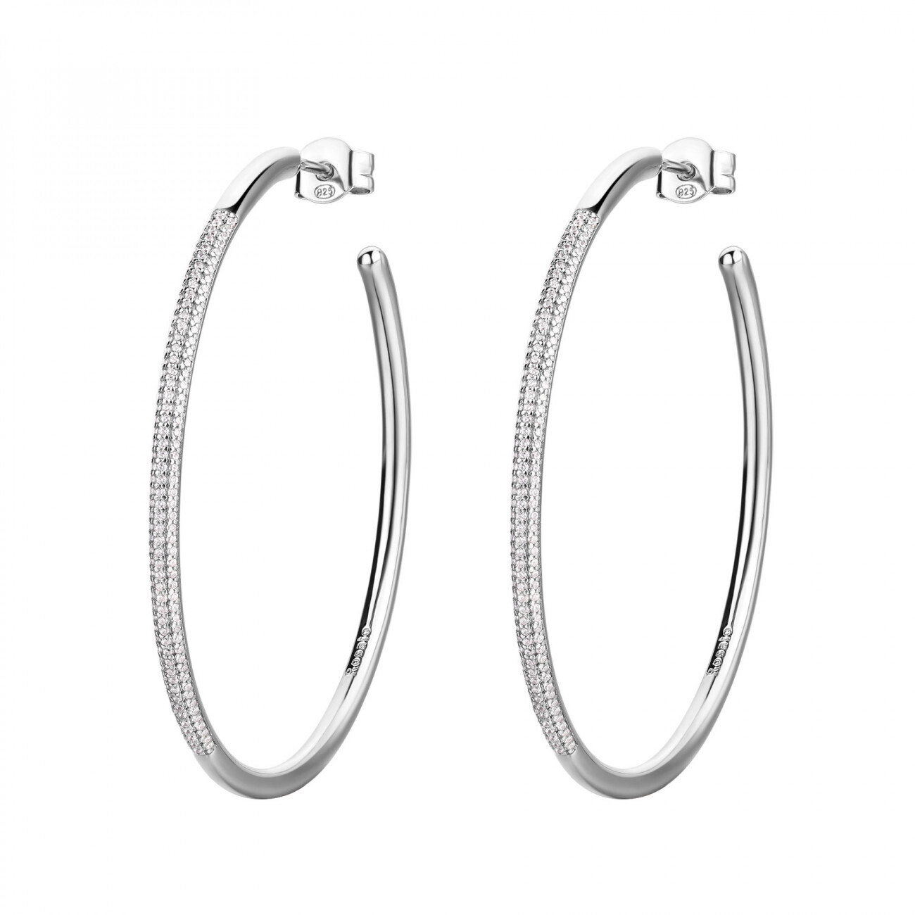 Rosato Okouzlující kruhové náušnice se zirkony Bianca RZBI48