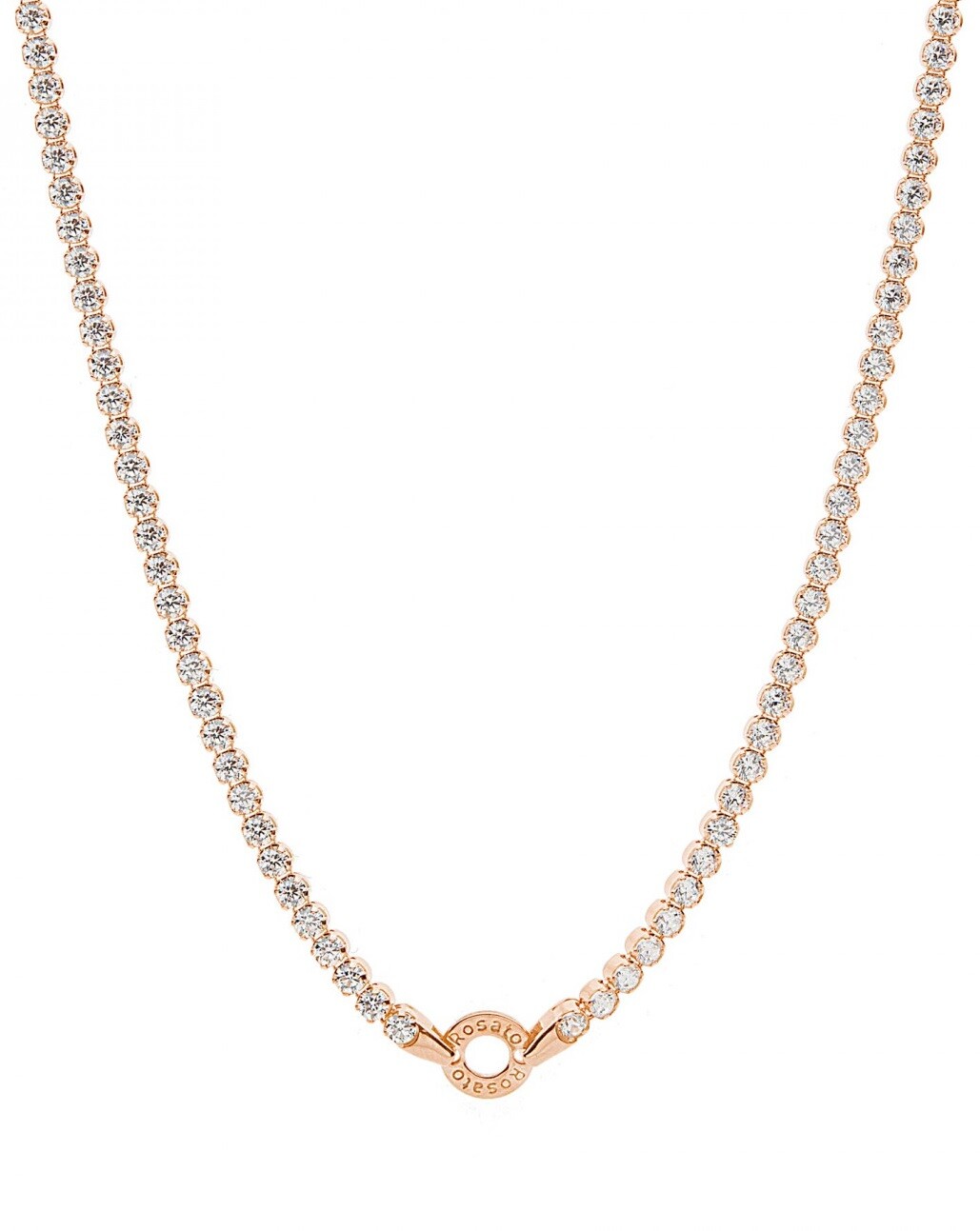Rosato Třpytivý bronzový náhrdelník s kroužkem na přívěsky Storie RZC053