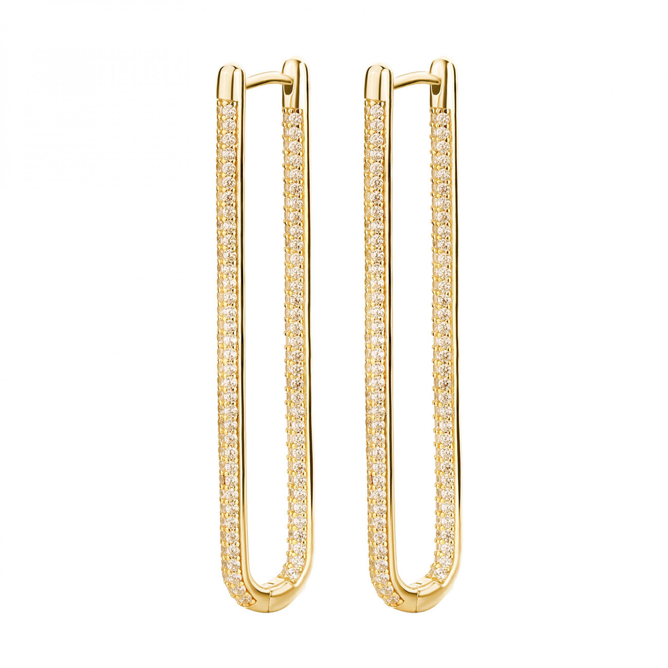 Rosato Luxusní oválné náušnice se zirkony Bianca RZBI76