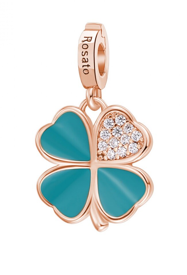 Rosato Přívěsek se zirkony a smaltem Čtyřlístek Storie RZ222