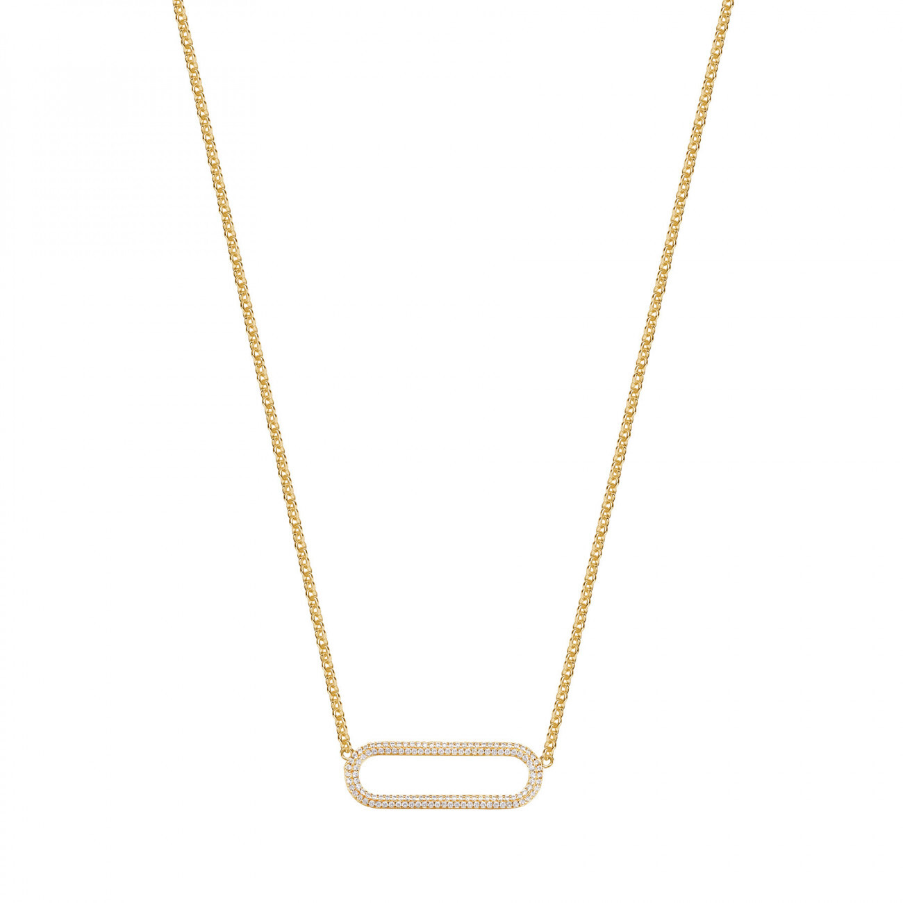 Rosato Okouzlujiící pozlacený náhrdelník s ozdobou Bianca RZBI62