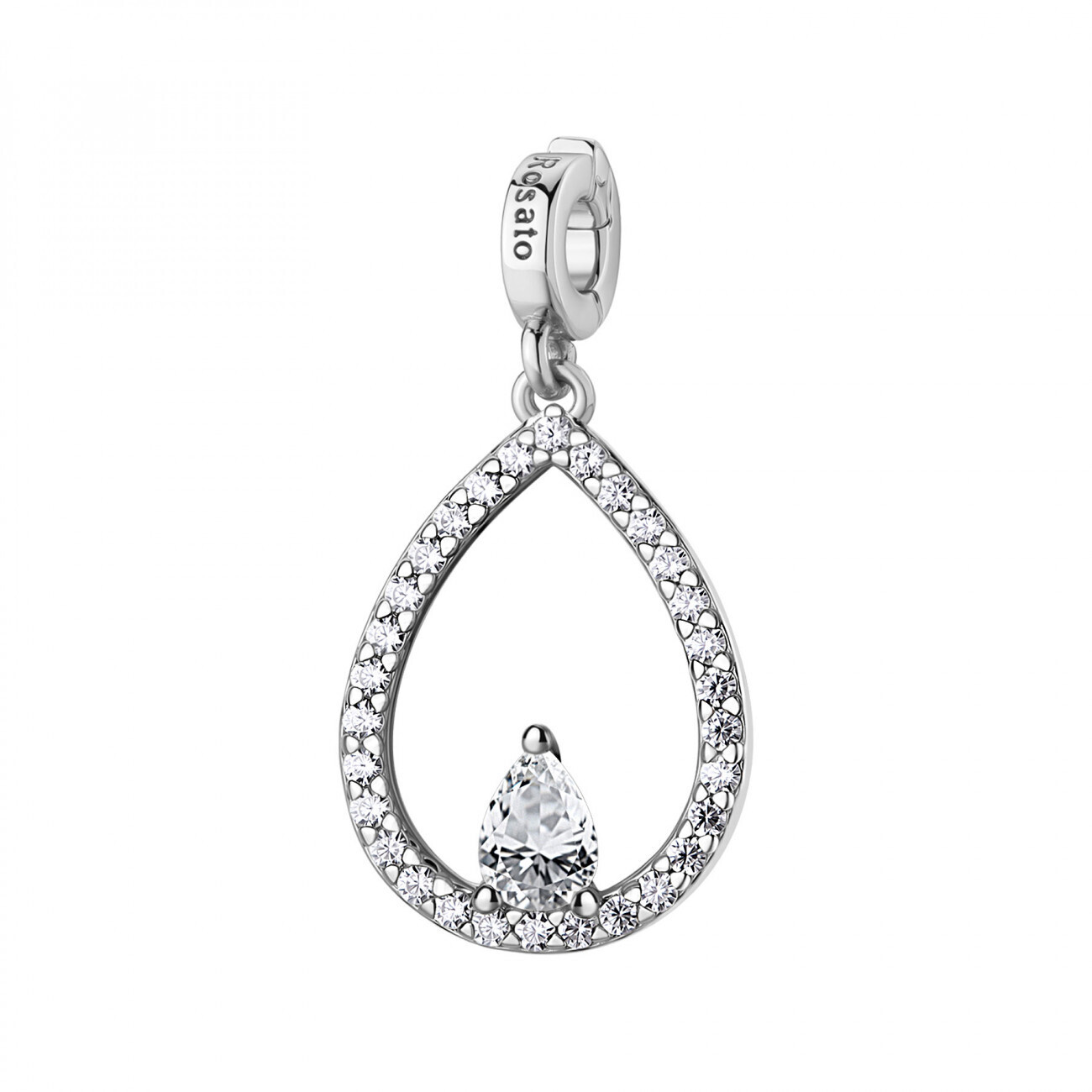 Rosato Elegantní stříbrný přívěsek Kapka Storie RZ258R