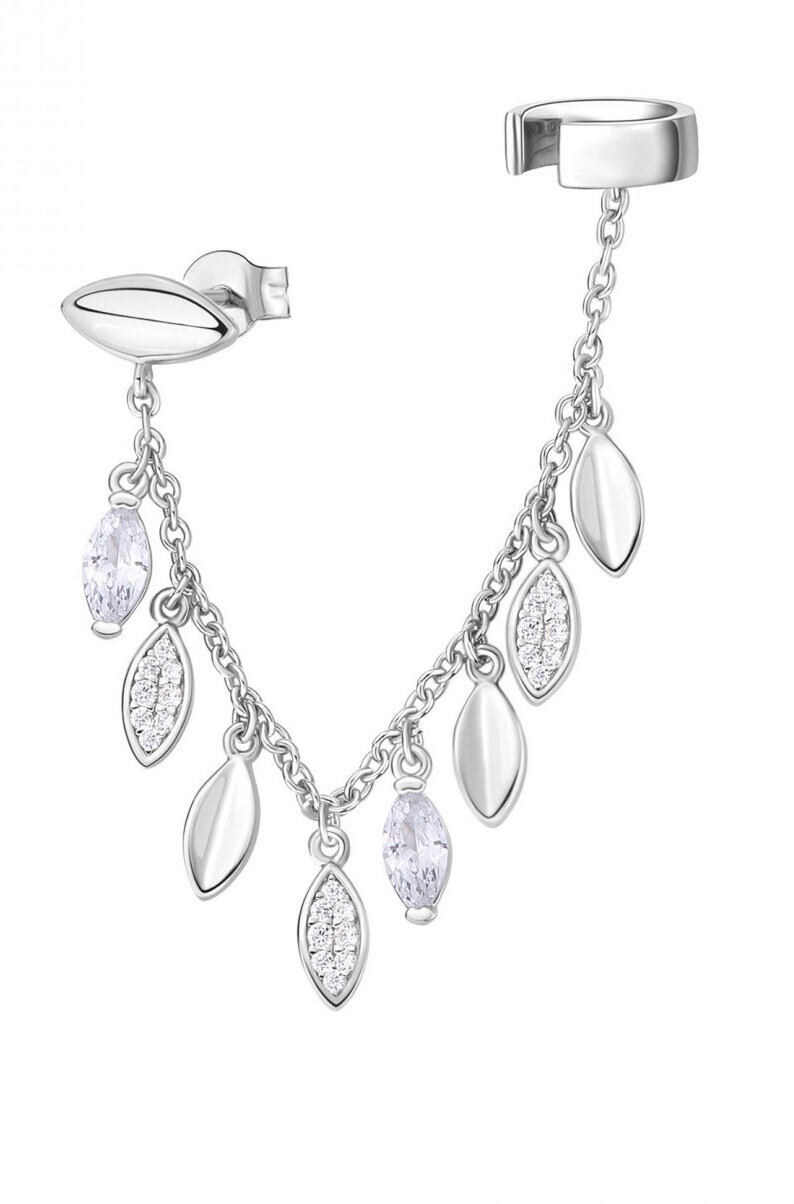 Rosato Módní stříbrná single náušnice se zirkony Gaia RZGA54