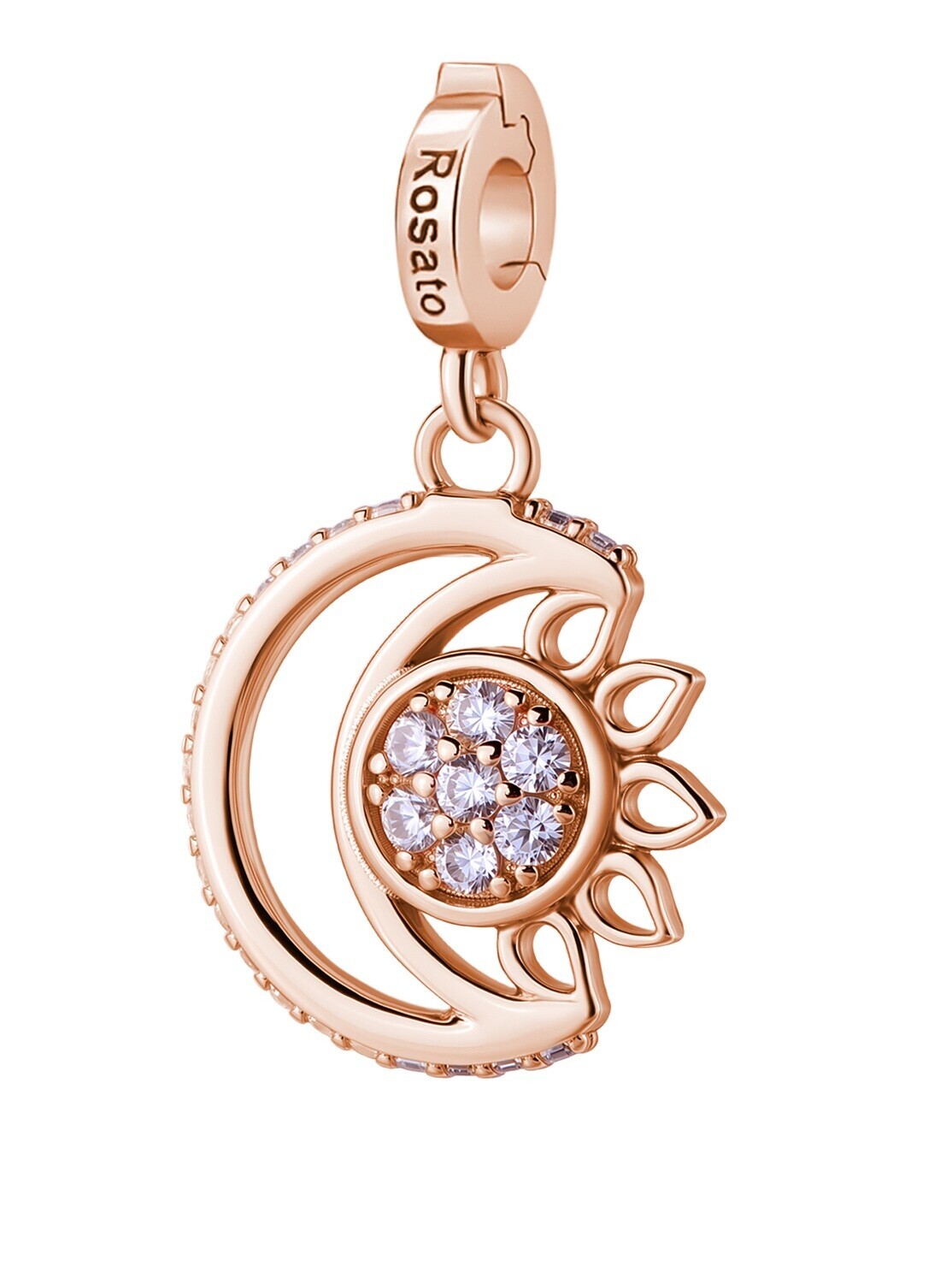 Rosato Třpytivý pozlacený přívěsek Měsíc a Slunce Storie RZ252