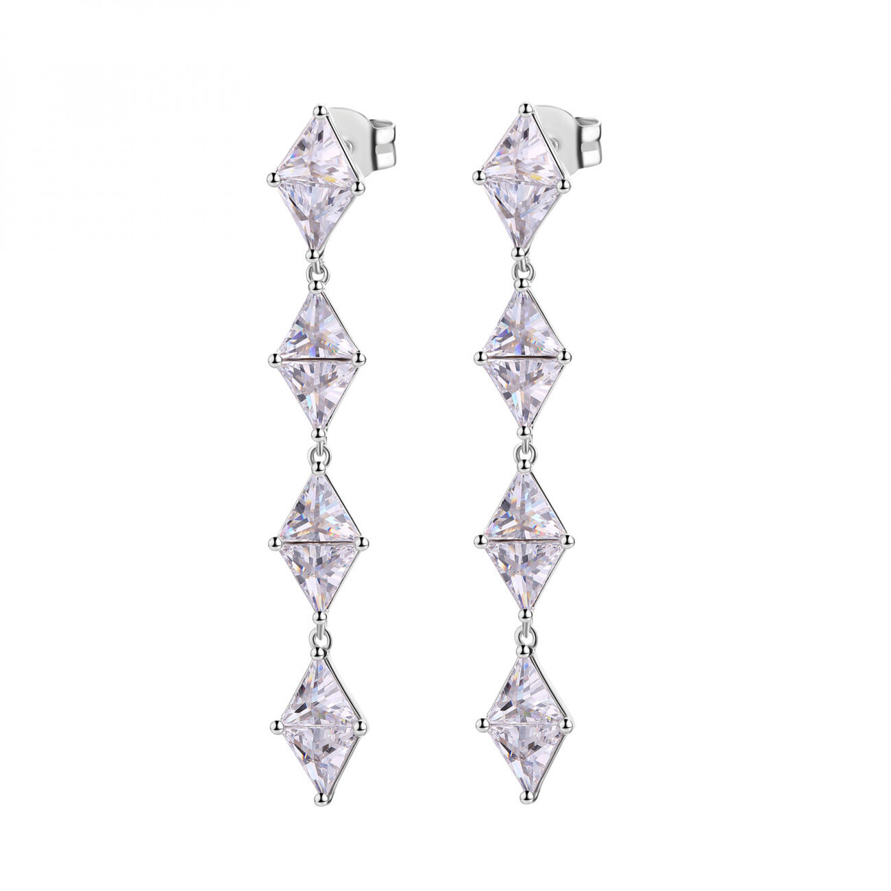 Rosato Luxusní stříbrné náušnice se zirkony Vittoria RZVT25