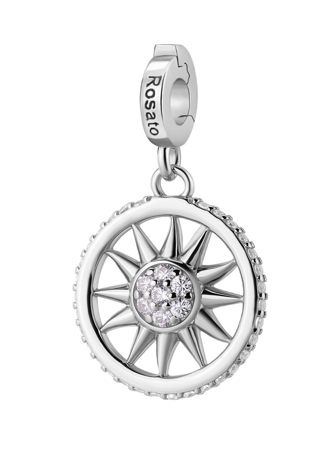 Rosato Stříbrný přívěsek Slunce s čirými zirkony Storie RZ251R