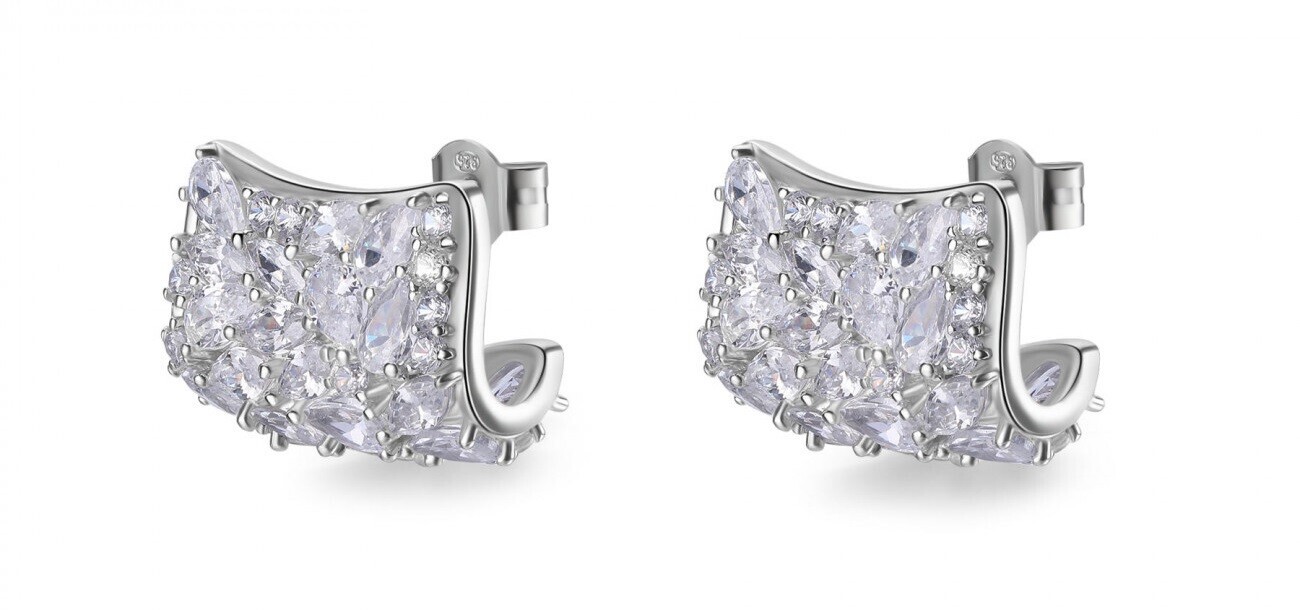 Rosato Originální stříbrné náušnice s kubickými zirkony Gemma RZGE44