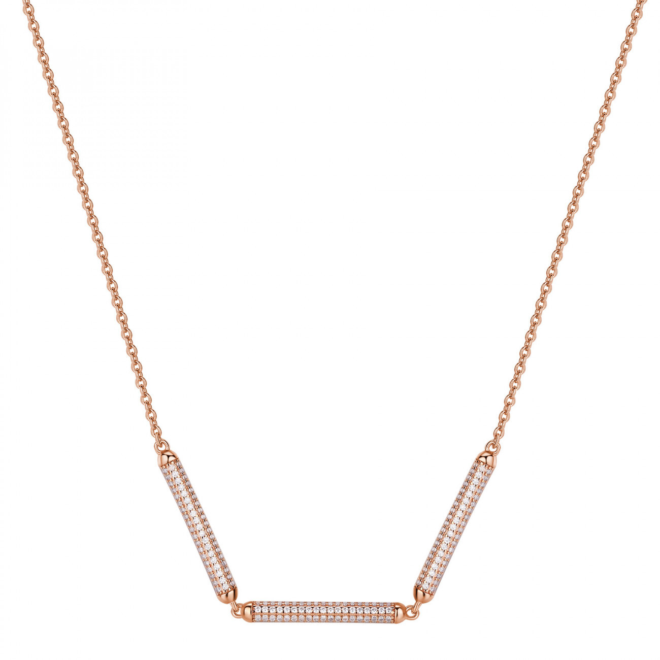 Rosato Pozlacený náhrdelník se zirkony Bianca RZBI43