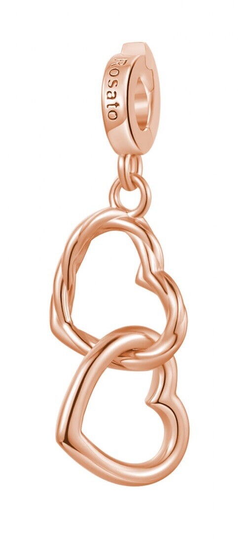 Rosato Pozlacený přívěsek se srdíčky Storie RZ221