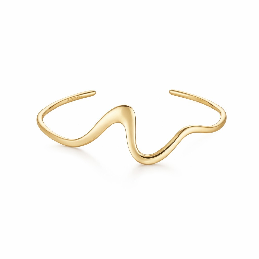 Rosefield Otevřený pevný náramek z pozlacené oceli JBWBG-J1302