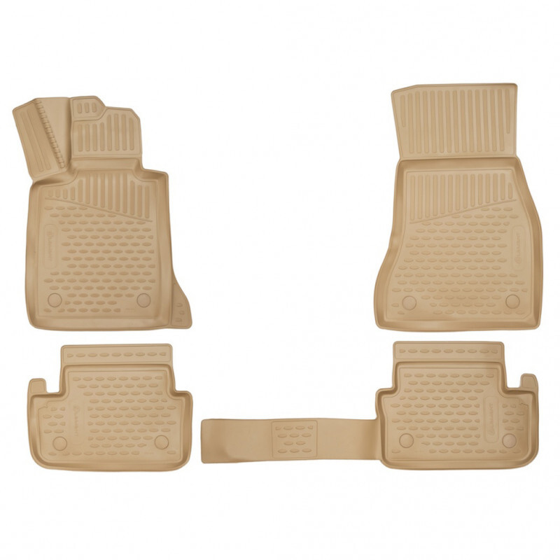 Gumové autokoberce Novline BMW 5 2010-2017 (F11, combi, béžové)